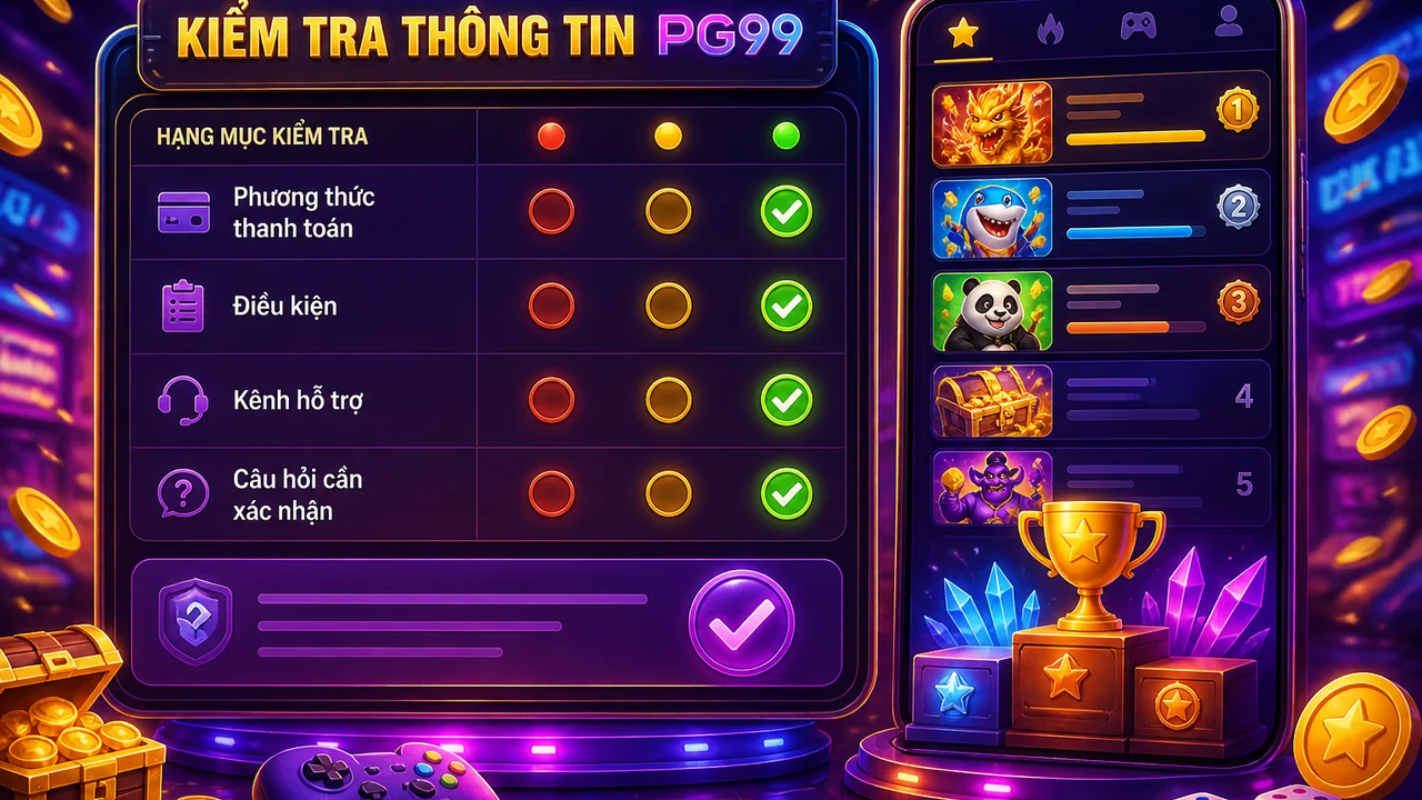 Trước khi tiếp tục tìm hiểu PG99: kiểm tra thanh toán và hỗ trợ theo ba trạng thái